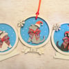 Christmas Dog Snowglobe Decoration