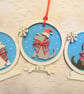 Christmas Dog Snowglobe Decoration - Image 1