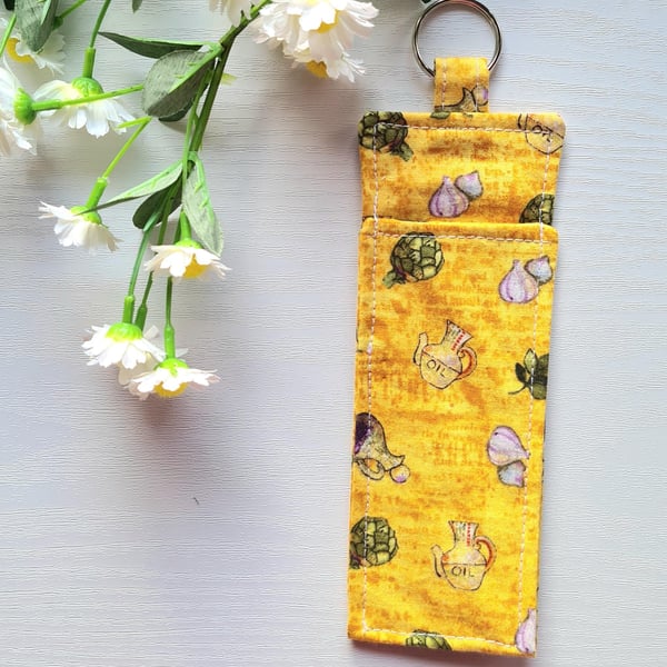 Handmade Lanyard Pen Holder Golden Gourmet Fabric Pretty Pen Pouch Work Gift
