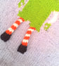Santa's Elf with Dangly Legs Knitted  Design Jumper for Children, Custom Make - Image 5