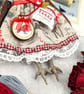 Liesel,  A  Tiny Hand Embroidered Christmas Robin Folk Art Doll - Image 5