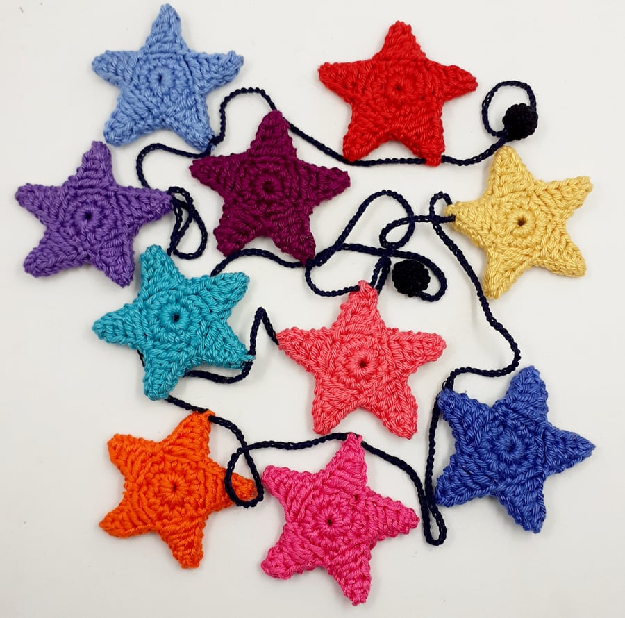 Crochet Star Garland