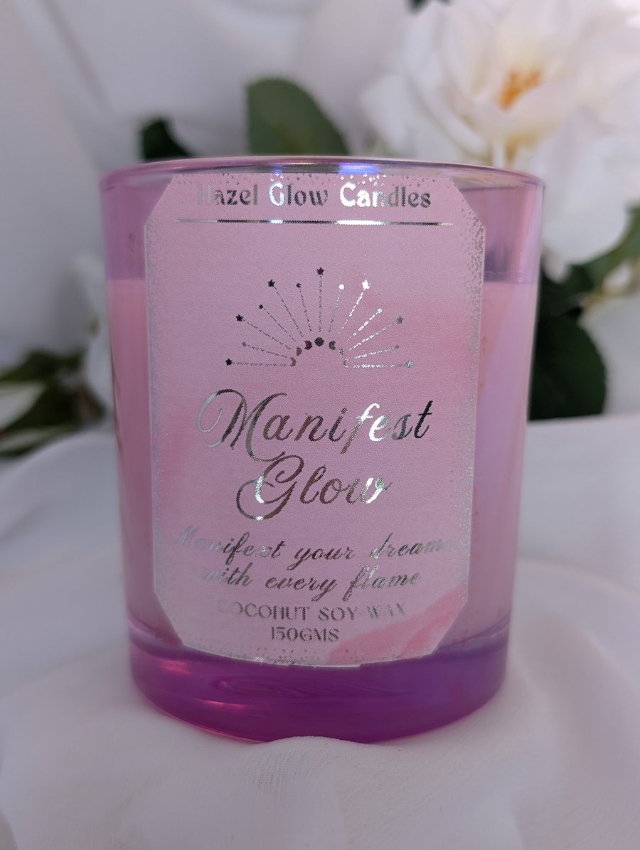 Manifestation Candle: Wellness candle: Meditation: Eco Friendly: Vegan Candle