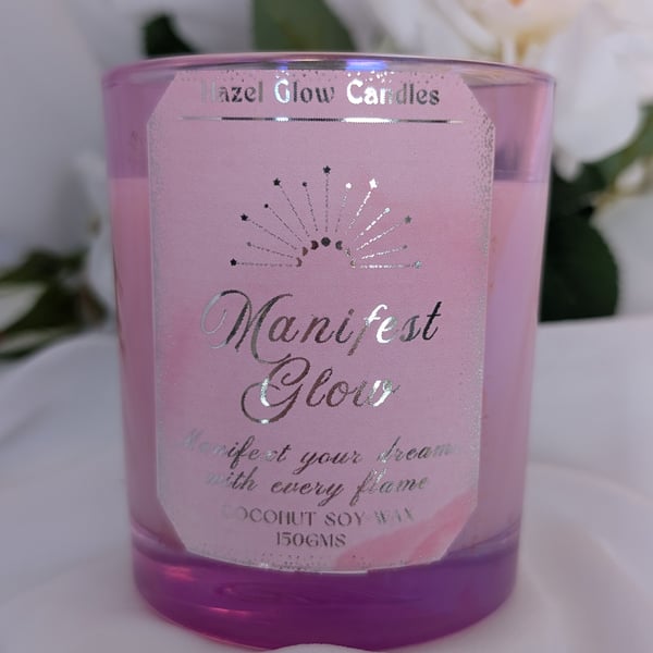 Manifestation Candle: Wellness candle: Meditation: Eco Friendly: Vegan Candle
