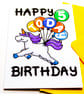 Cute Unicorn 5th Birthday Card For Girl, Boy, Niece, Nephew, Sister, Brother - Image 7