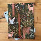 Forest Animals Quilted Fabric I-Pad Sleeve
