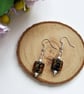 Brown Dichoric Glass Beaded Earrings - Image 3