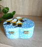 Trinket box love heart shaped, handpainted with penguins.   - Image 6