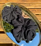 Disco Party Sparkle Scrunchies, Silver Metallic Glitter Oversized XXL Scrunchies - Image 6
