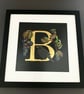 BlackBerry Blackbird Gilded Letter B Artwork 