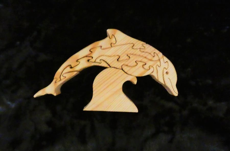 Unusual Wooden Dolphin Jigsaw Puzzle