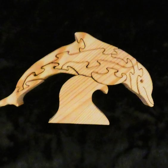 Unusual Wooden Dolphin Jigsaw Puzzle