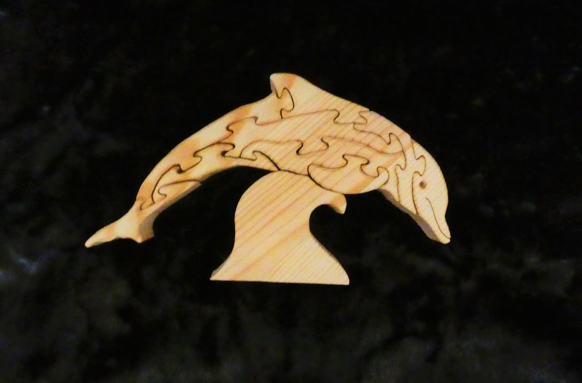 Unusual Wooden Dolphin Jigsaw Puzzle