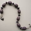 Purple and Silver Bracelet   KCJ327