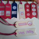 Gift tags. Birthday gift tags. Handmade gift tags. CC891