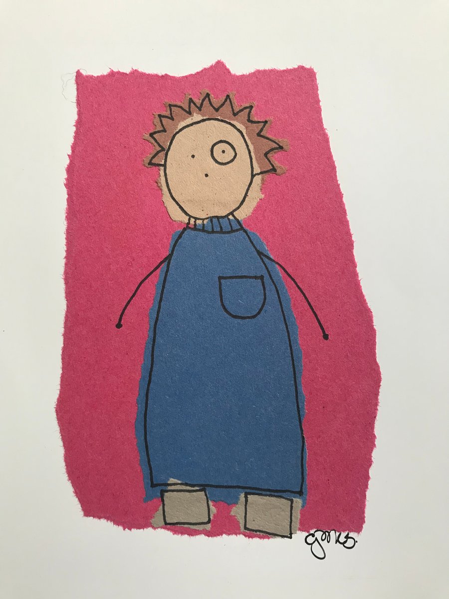 (LP6) Hand drawn artwork: little people 6