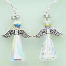 Sparkly Christmas Crystal Angel Earrings   Party wear Present