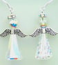 Sparkly Christmas Crystal Angel Earrings   Party wear Present - Image 1