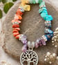 Handmade Chakra Balancing Bracelet - Tree of Life Charm 