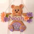 Personalised Bear Door Hanger