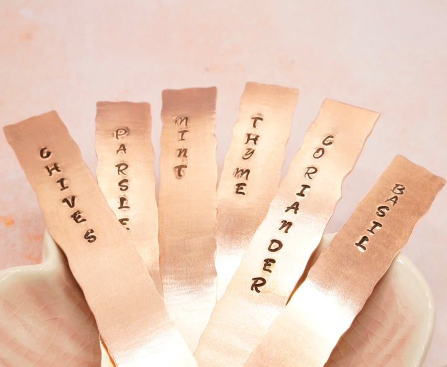 Copper Plant Labels 