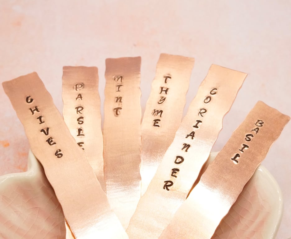 Copper Plant Labels 