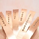 Copper Plant Labels 