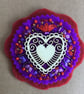 Hand Embroidered Heart Card  - Image 2