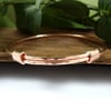 Copper Adjustable Fit Bangle. Hammered Bracelet. Ladies Size Medium-Large