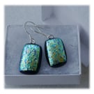 Handmade Fused Dichroic Glass Earrings 238