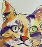 Innocent Cat - original watercolour based on the game 'The Minister's Cat' - Image 4