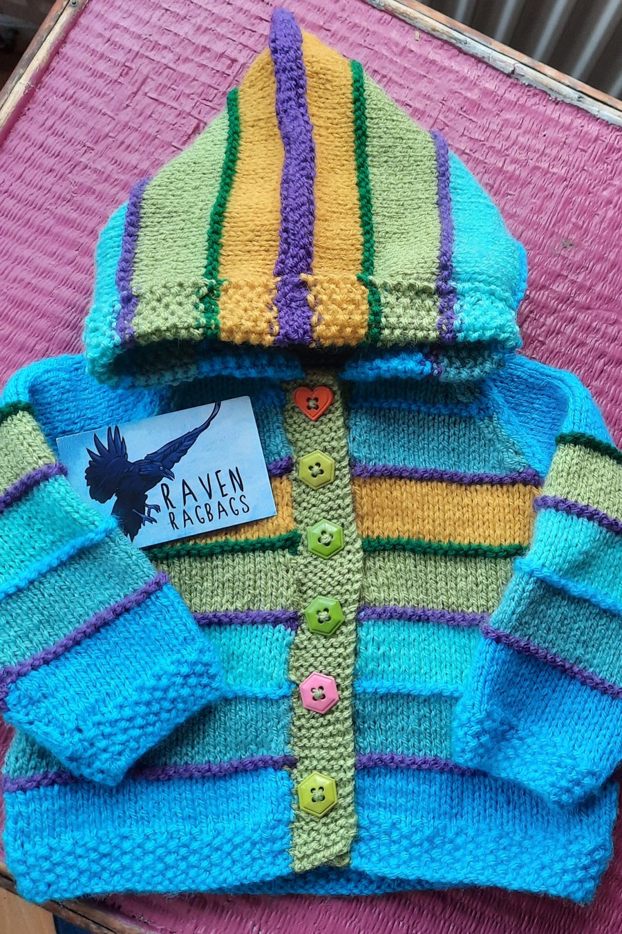 Bluebell hooded baby jacket