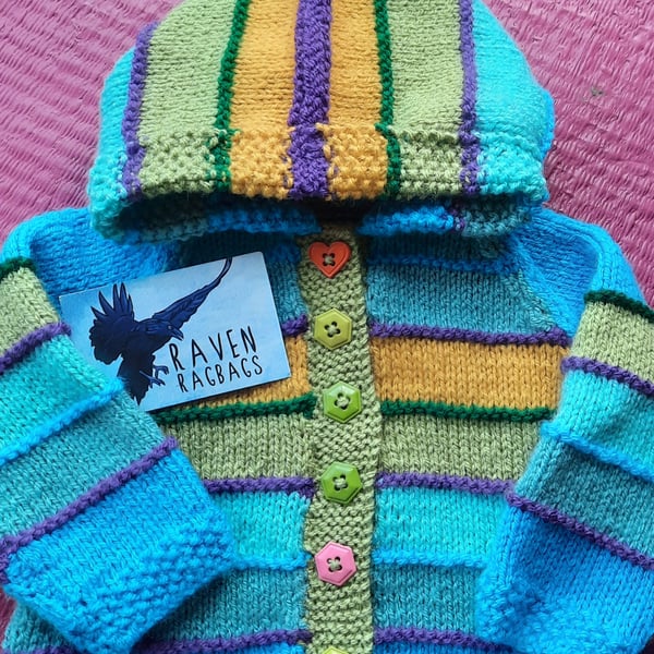 Bluebell hooded baby jacket