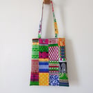 Indian Hand Block Print Fabric Cotton Tote Bag