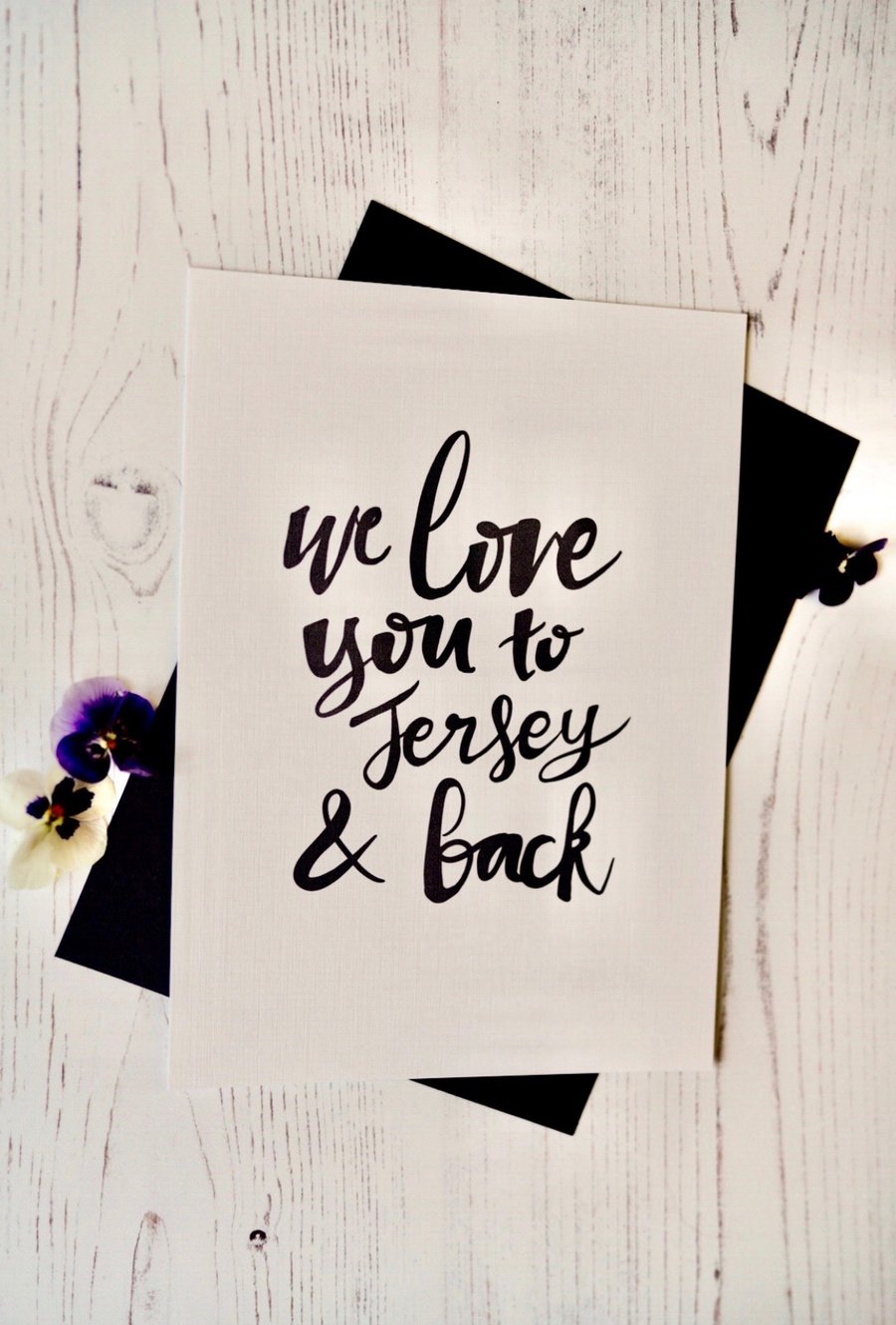 We love you to Jersey print 