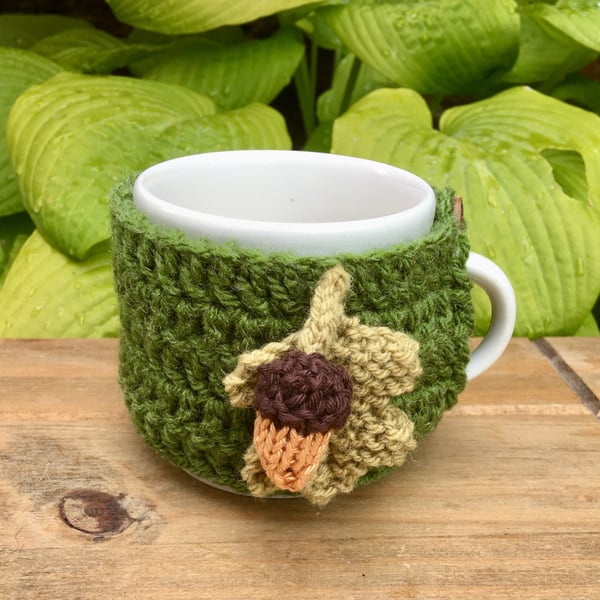 Acorn Mug Cosy, Fall Decoration