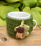 Acorn Mug Cosy, Fall Decoration - Image 1