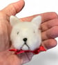 Needle felted dog bauble - westie - Image 4