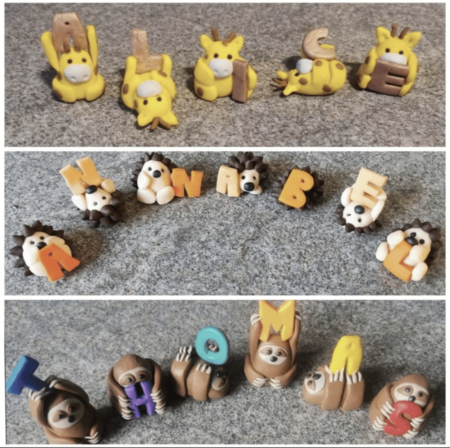 Clay Animal name sets 