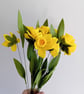Handmade Felt Daffodil Bouquet: St Davids Day Decor, Welsh Gift - Image 7