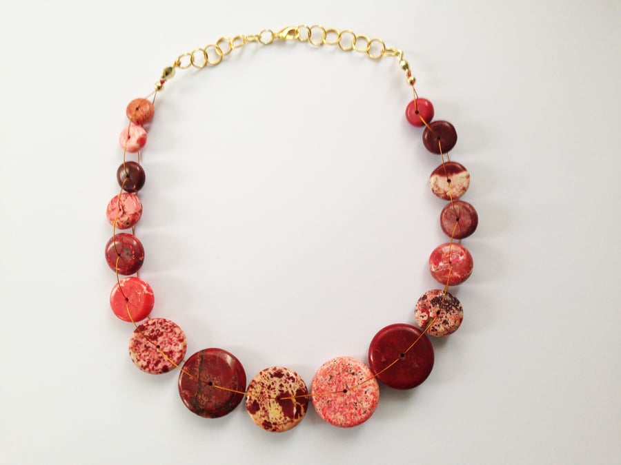 Magnesite Neacklace-Red