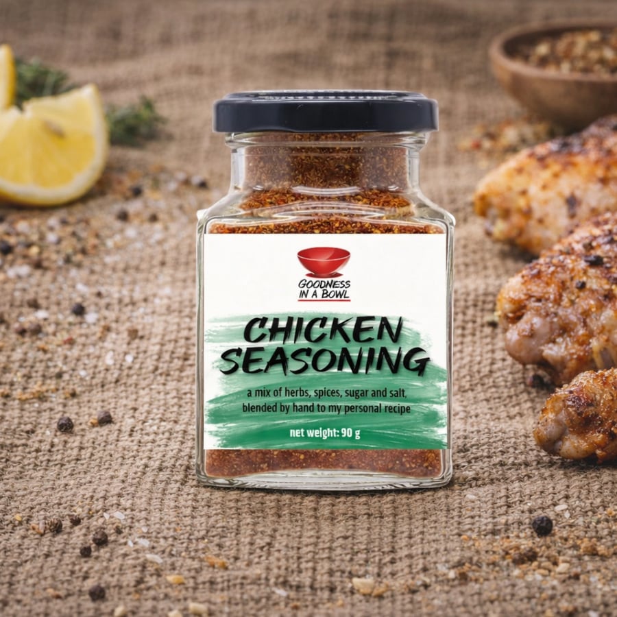 CHICKEN SEASONING golden herbal blend, the secret to the perfect roast chicken