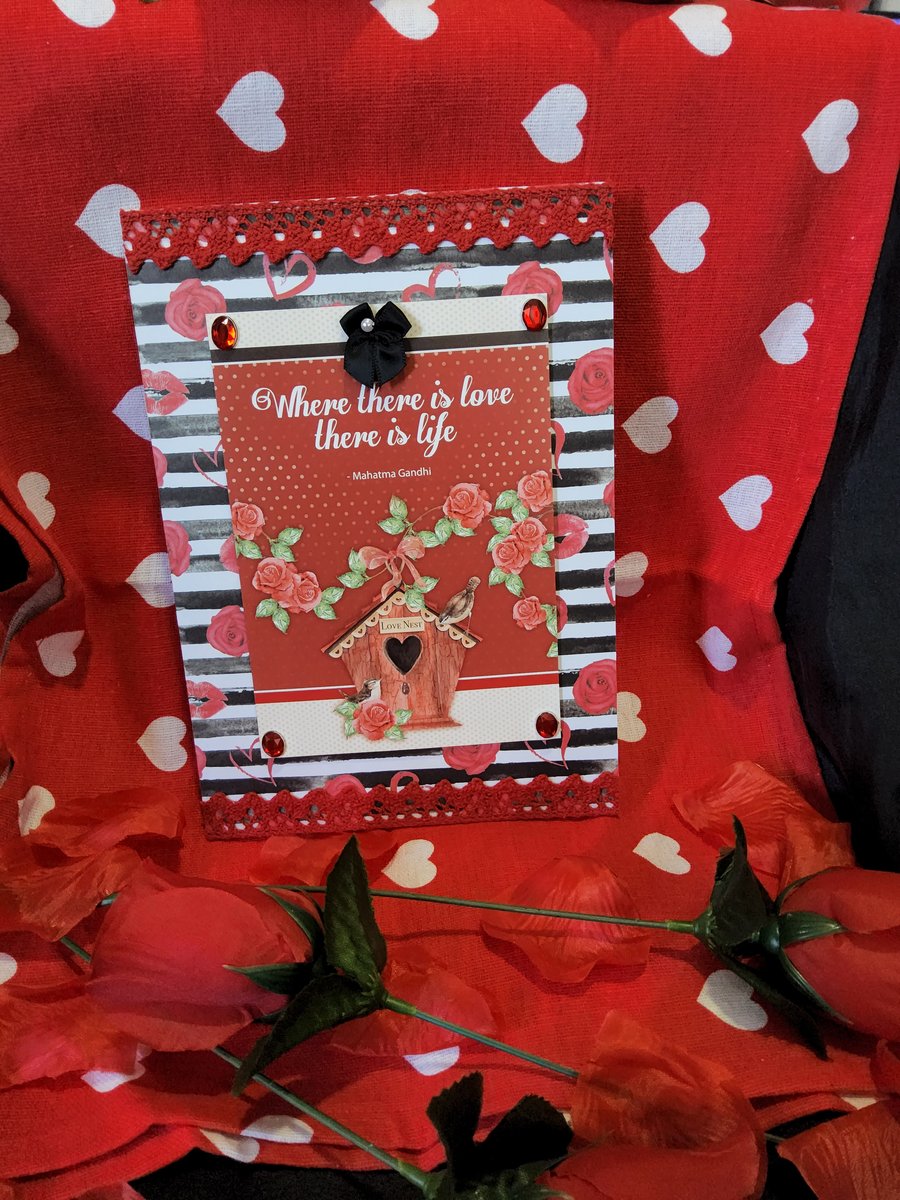 Valentines Greeting Card - Birdhouse