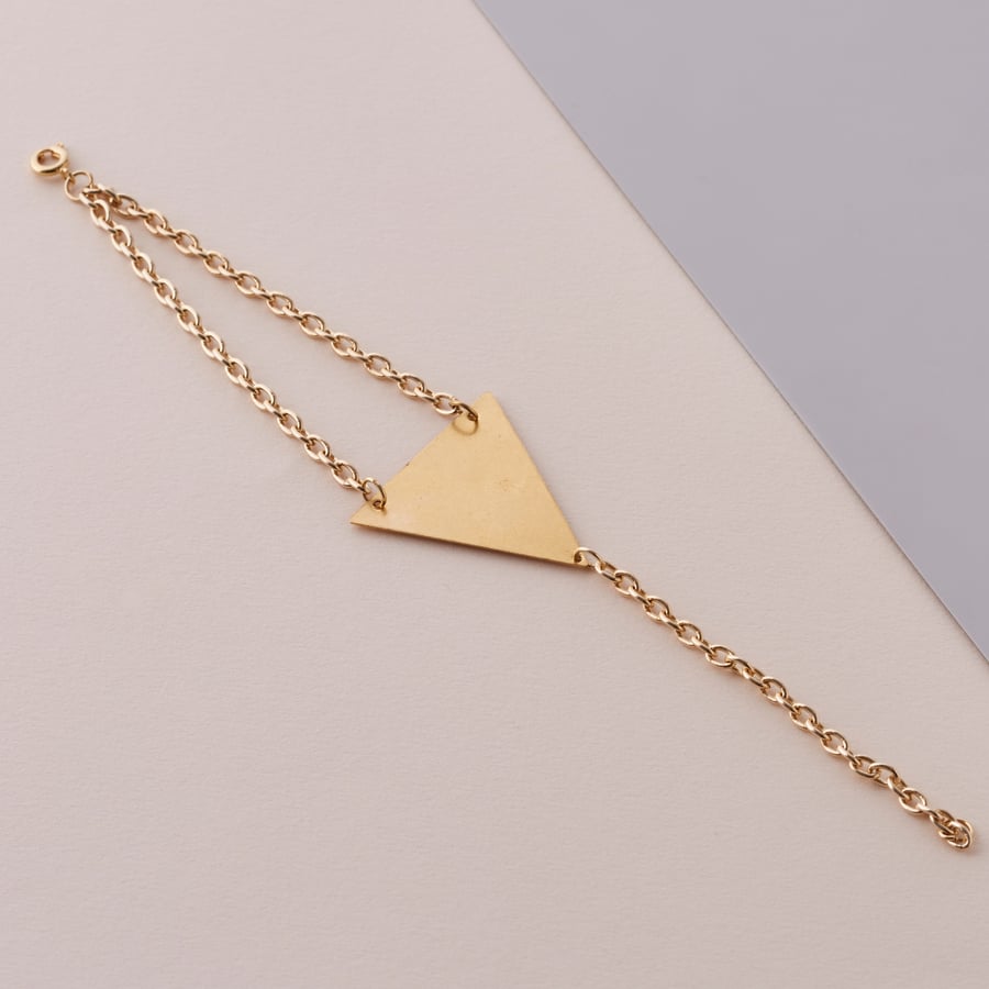 Chunky Gold Chain Bracelet - Minimalist modern bracelet - Geometric jewellery