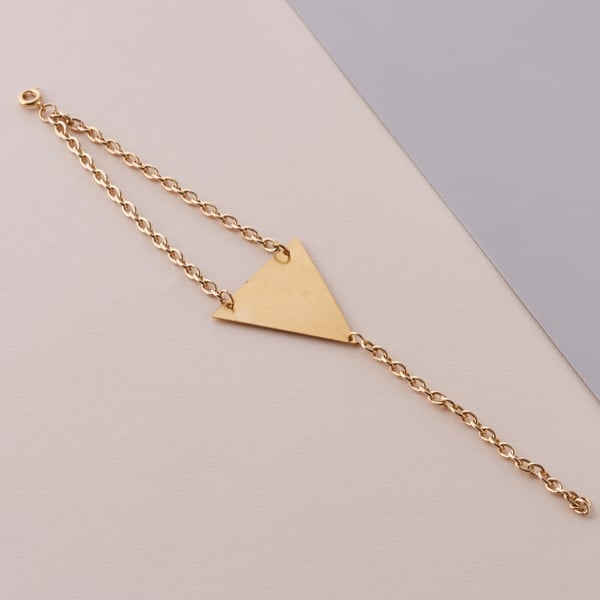 Chunky Gold Chain Bracelet - Minimalist modern bracelet - Geometric jewellery