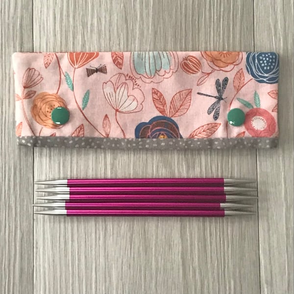DPN cosy, holder or case for 6” DPNs - Flowers on peach