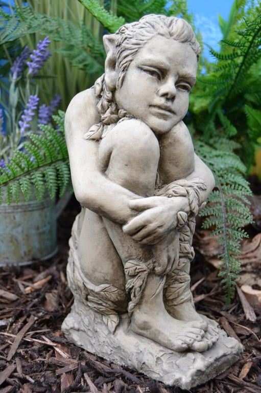 Ivy the Wood Sprite Fairy Stone Garden Ornament