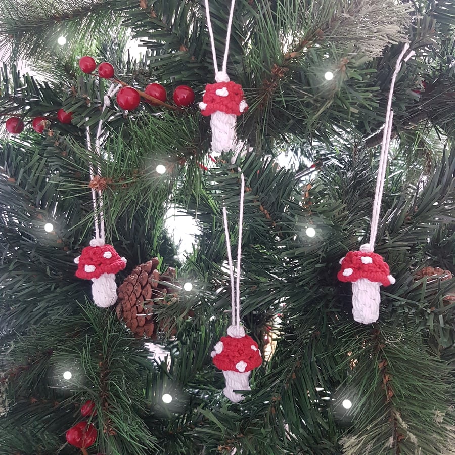 mushroom Christmas tree decoration