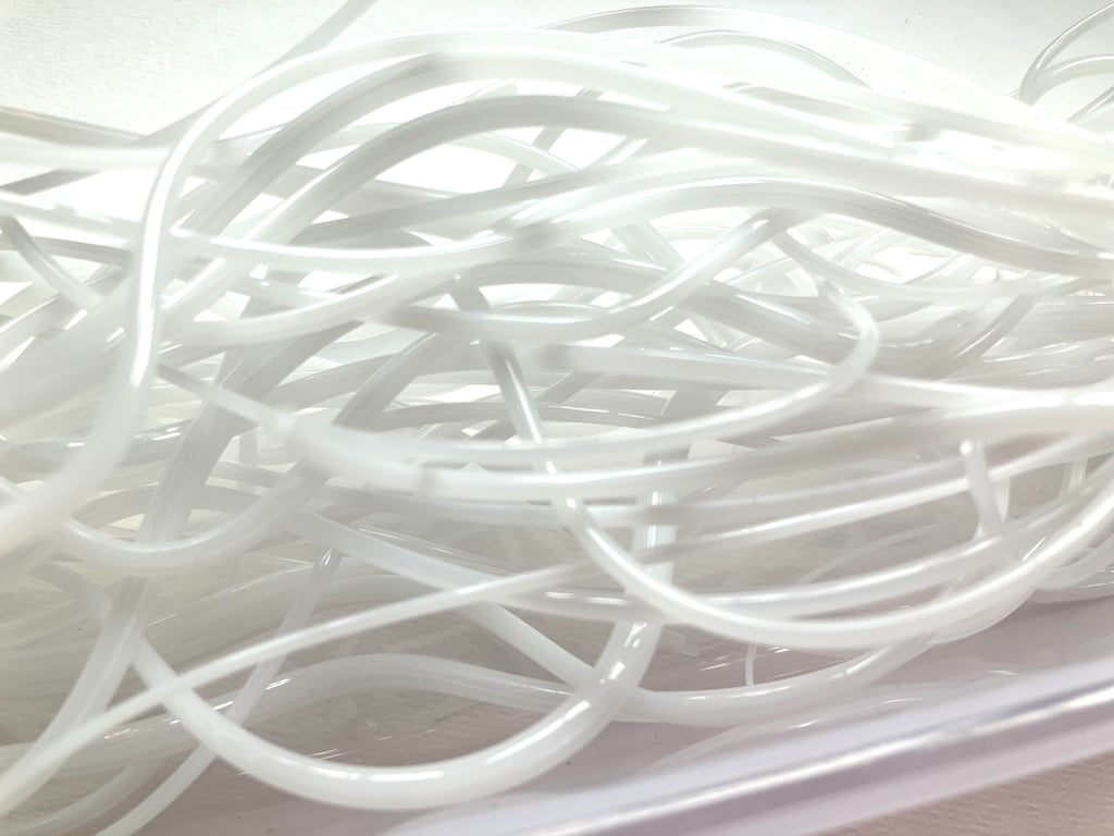 150g White Bullseye 90coe glass Vitrigraph stringers