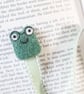 Woolly Mr Toad Bookmark - Needle Felt Felted Frog Handmade Wool Book Accessory - Image 2